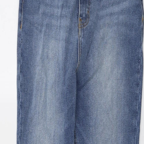 In the Style Womens Blue Cotton Skinny Jeans Size 10 L28 in Regular Button