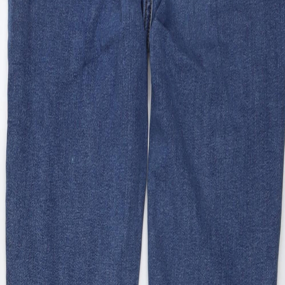 Oasis Womens Blue Cotton Skinny Jeans Size 12 L27 in Regular Button