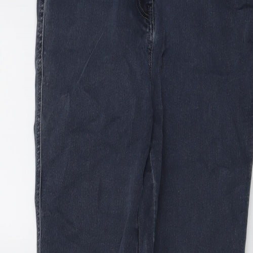 NEXT Womens Blue Cotton Jegging Jeans Size 12 L28 in Regular Button