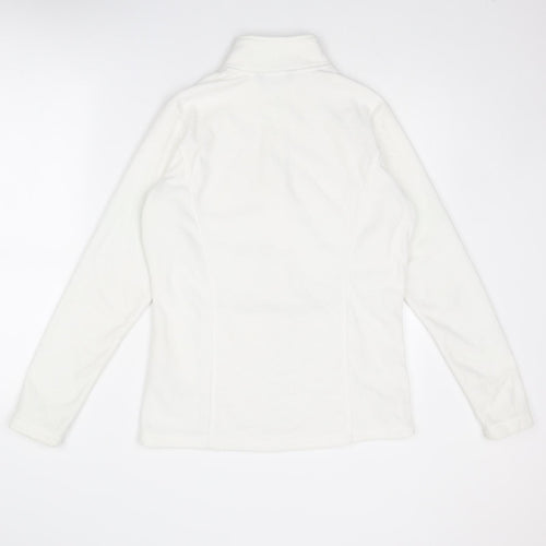 Marks and Spencer Womens White Jacket Size 10 Zip