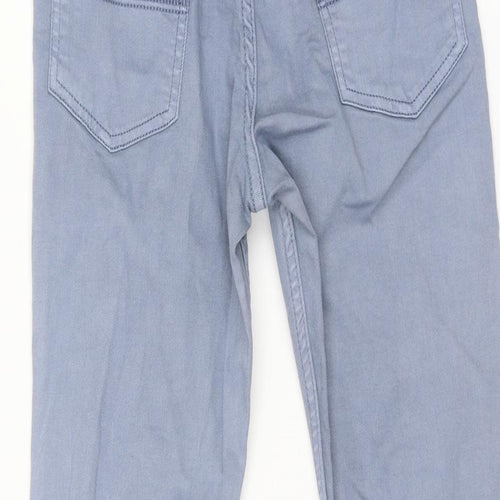 Ben Sherman Boys Blue Cotton Skinny Jeans Size 10-11 Years Regular Zip