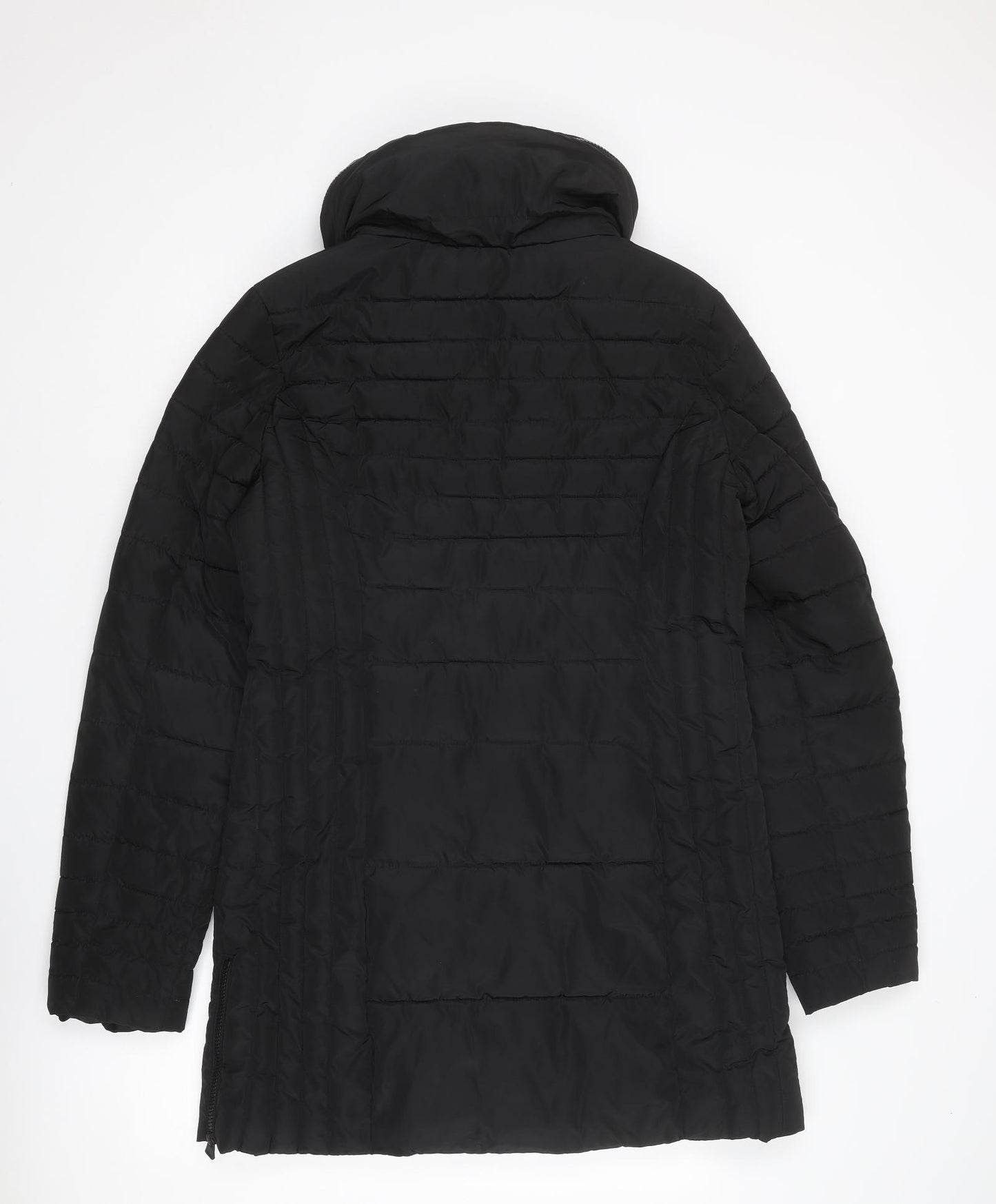 NEXT Womens Black Puffer Jacket Jacket Size 16 Zip