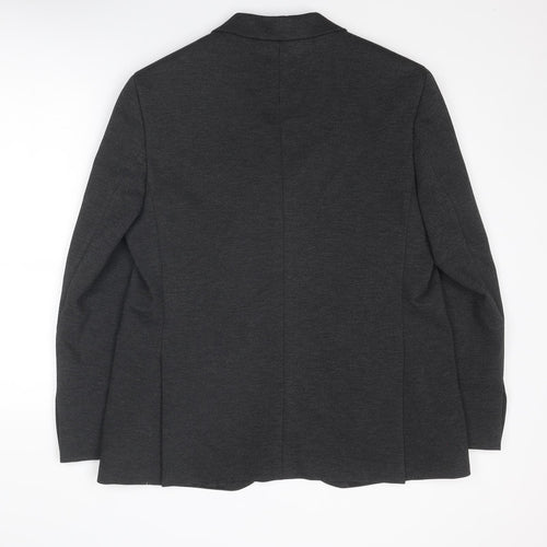 Marks and Spencer Mens Grey Polyamide Jacket Blazer Size 44 Regular