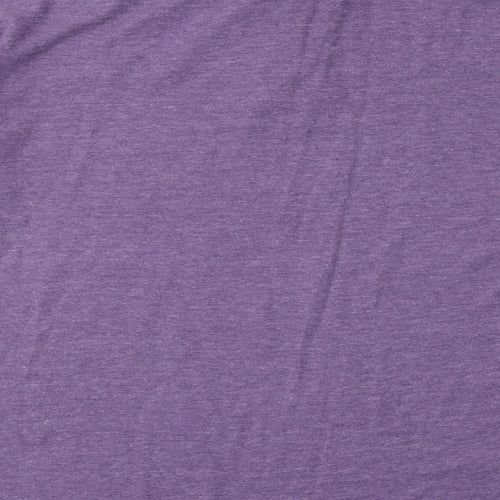 Slazenger Mens Purple Polyester Polo Size 3XL Collared Button