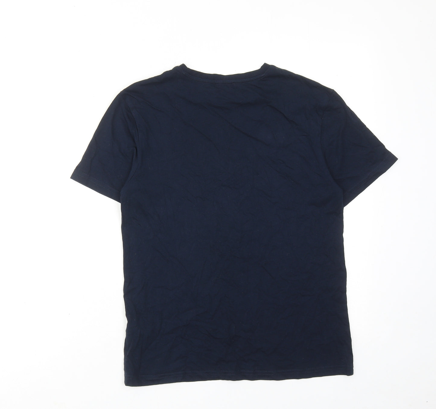 New Look Girls Blue Cotton Basic T-Shirt Size 10-11 Years Round Neck Pullover - 10402