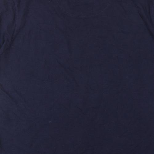 SoulCal&Co Mens Blue Cotton T-Shirt Size 2XL V-Neck