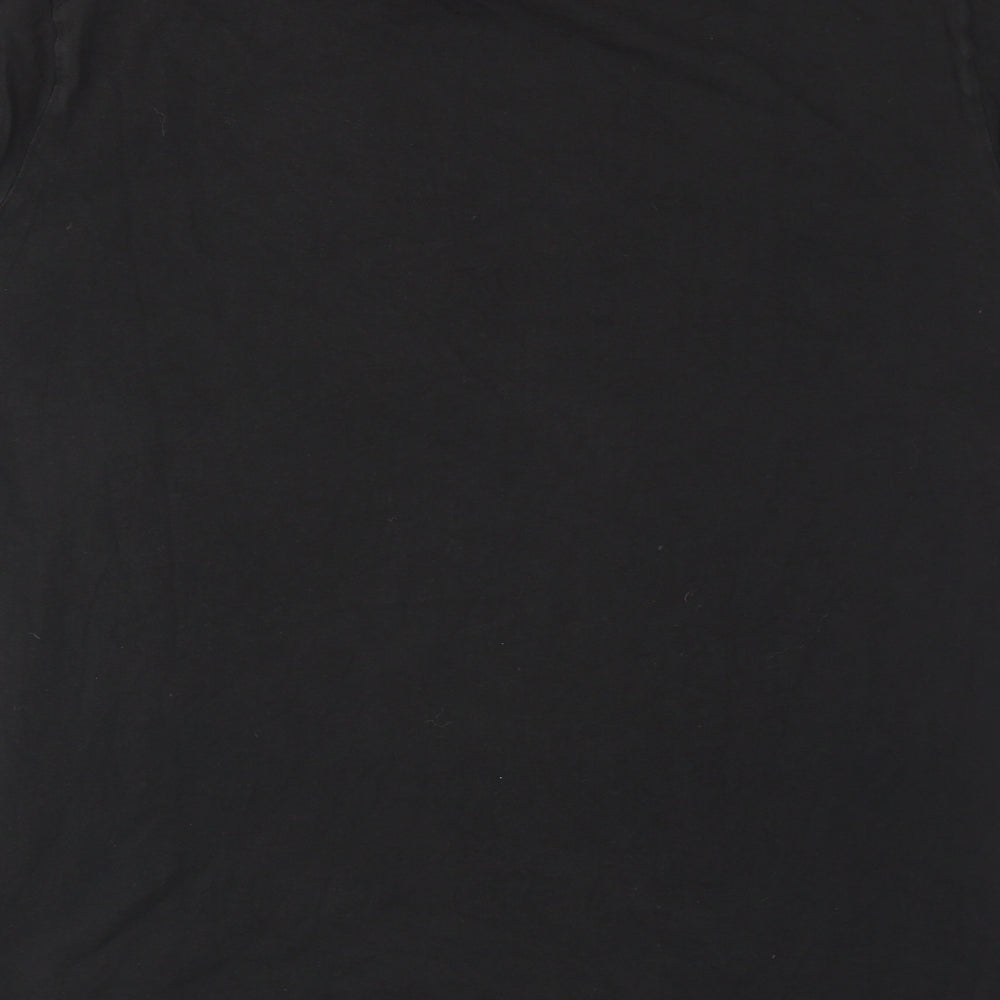 PUMA Mens Black Cotton T-Shirt Size L Round Neck