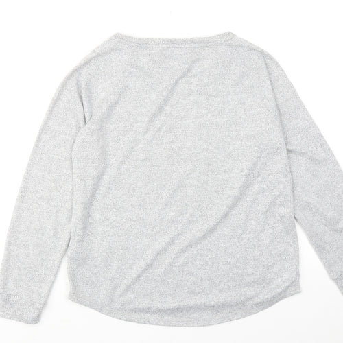 Karen Neuburger Womens Grey Polyester Pullover Sweatshirt Size S Pullover