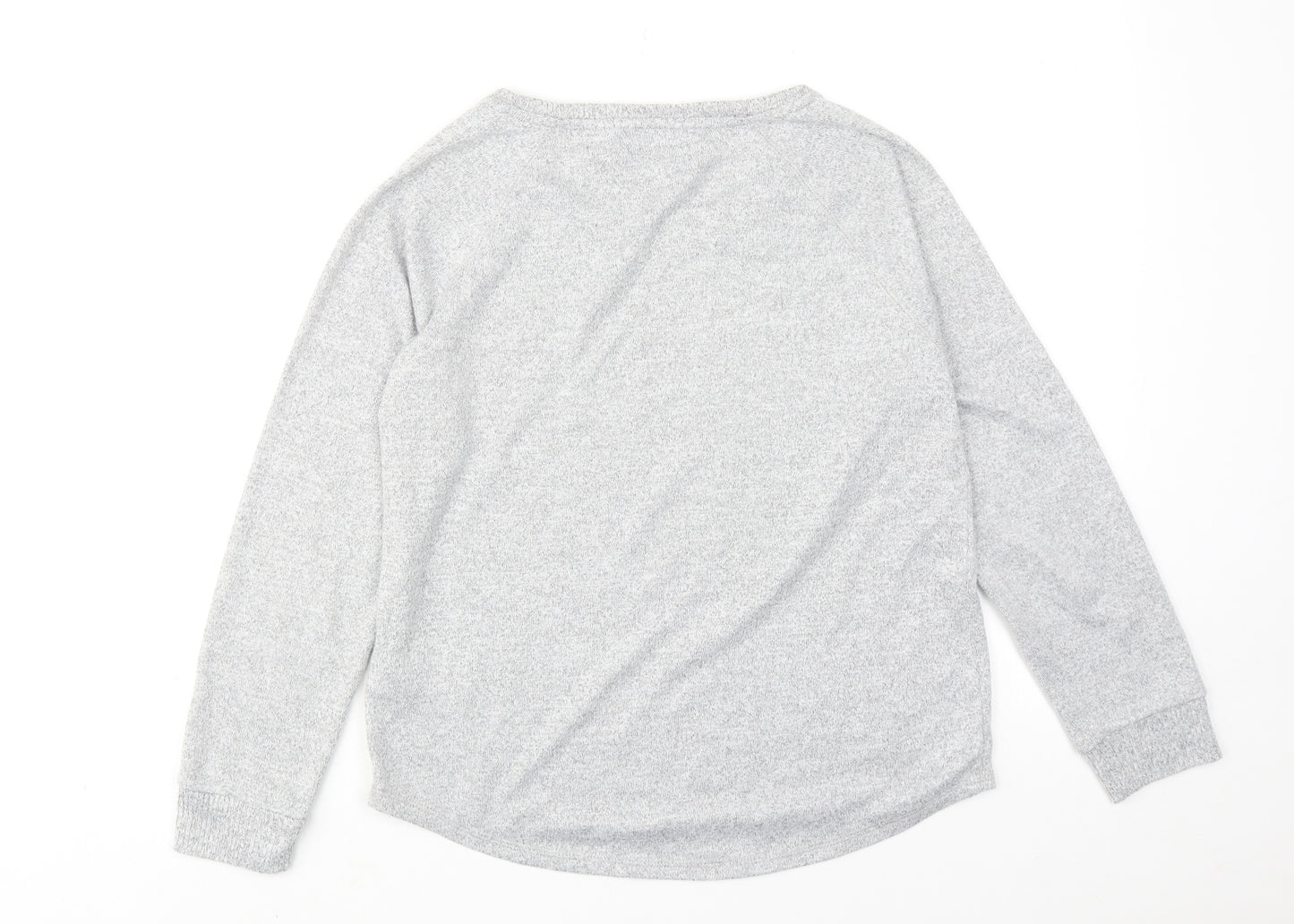 Karen Neuburger Womens Grey Polyester Pullover Sweatshirt Size S Pullover