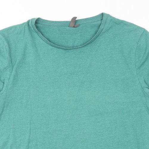 ASOS Mens Green Polyester T-Shirt Size M Round Neck