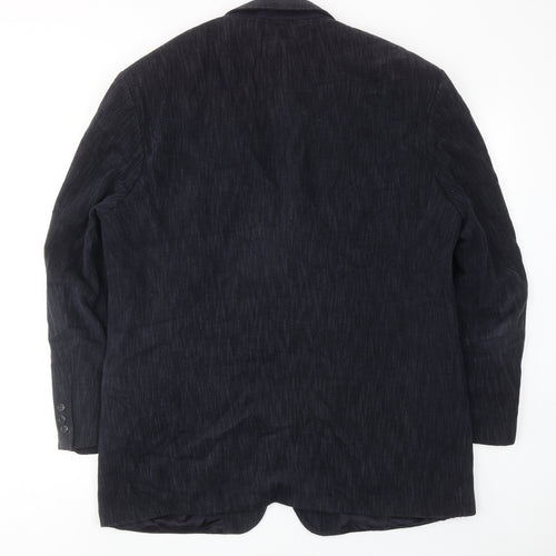 Marks and Spencer Mens Blue Cotton Jacket Blazer Size 44 Regular