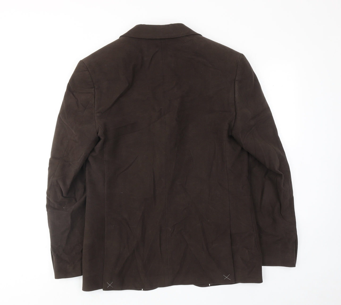 Marks and Spencer Mens Brown Cotton Jacket Blazer Size 38 Regular