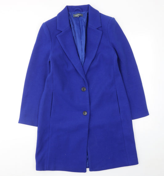 Sosander Womens Blue Overcoat Coat Size 10 Button