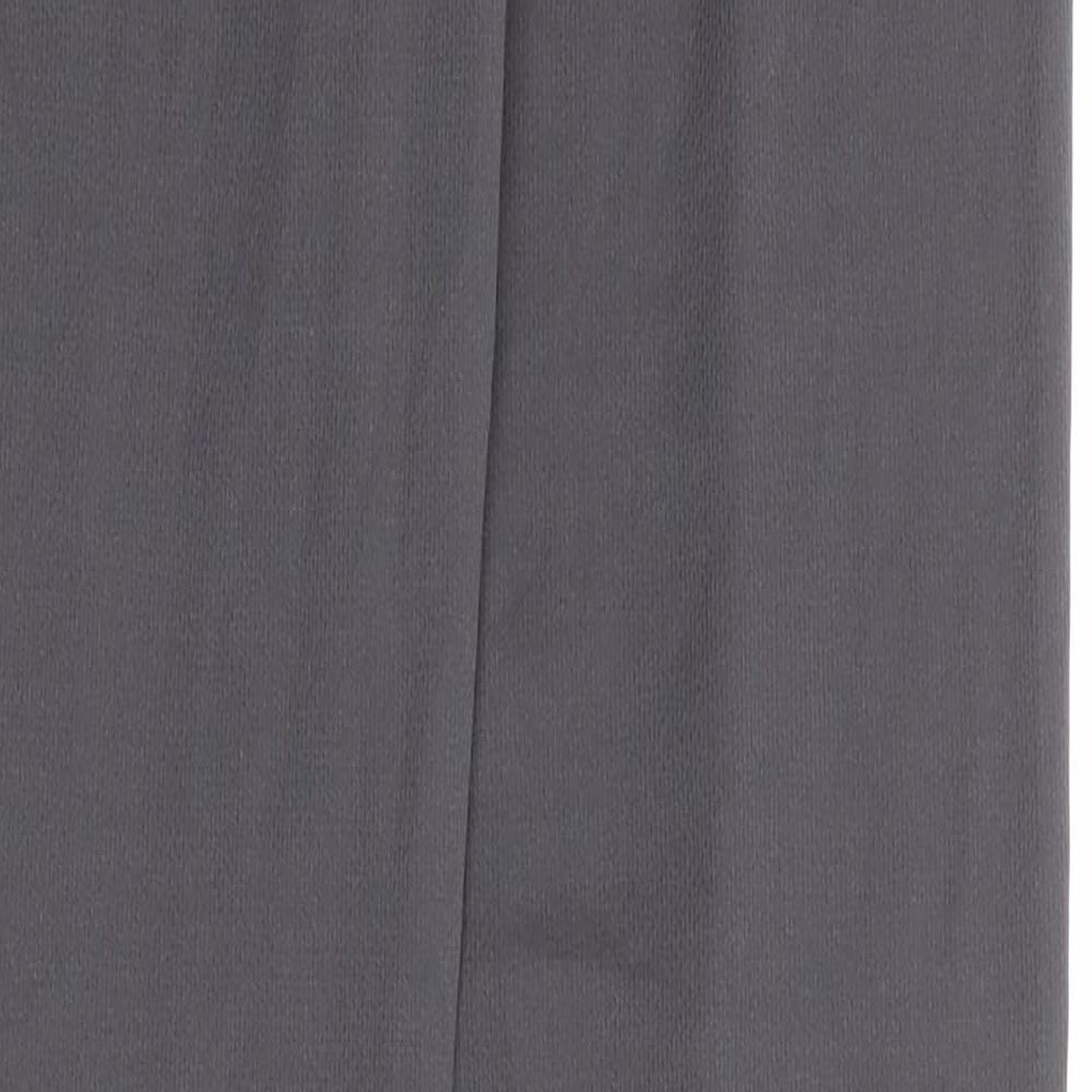 Campri Womens Grey Polyester Compression Leggings Size 12 Regular Pullover