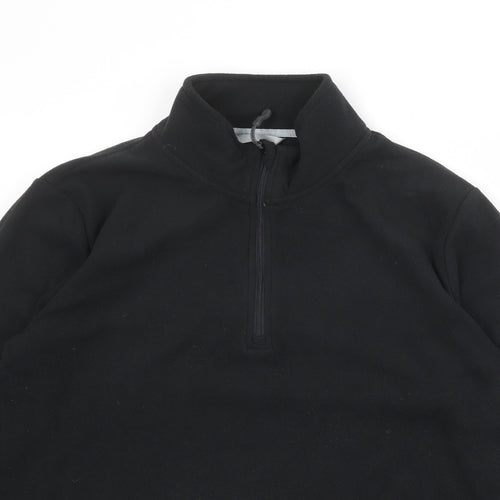 Peter Storm Womens Black Polyester Pullover Sweatshirt Size 16 Zip