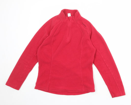 Quechua Womens Pink Polyester Pullover Sweatshirt Size S Zip