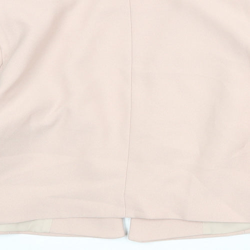 Miss Selfridge Womens Pink Polyester Jacket Blazer Size 10 - Open Style