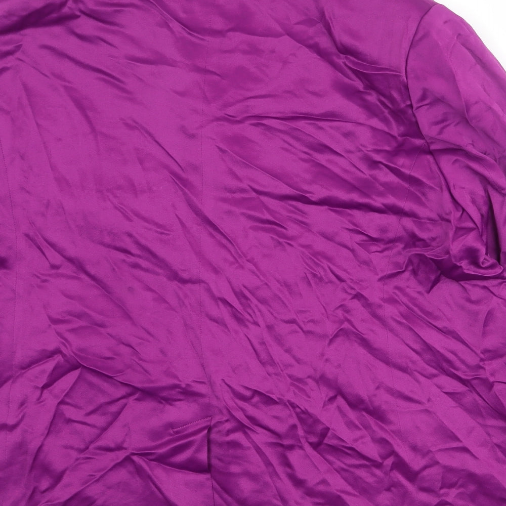 Marks and Spencer Womens Purple Viscose Jacket Suit Jacket Size 22