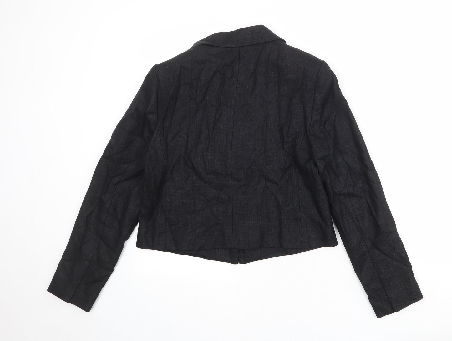 Marks and Spencer Womens Black Polyester Jacket Blazer Size 10