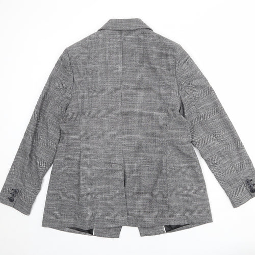 Marks and Spencer Womens Grey Polyester Jacket Suit Jacket Size 14