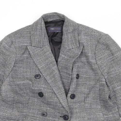 Marks and Spencer Womens Grey Polyester Jacket Suit Jacket Size 14