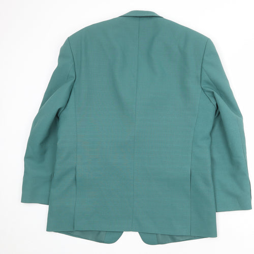 Gurteen Mens Green Polyester Jacket Suit Jacket Size 42 Regular