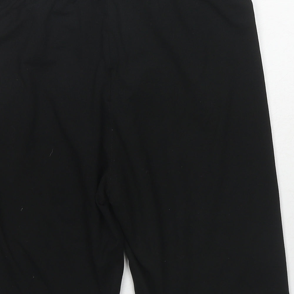 Brave Soul Womens Black Polyester Skimmer Shorts Size S Regular Pull On