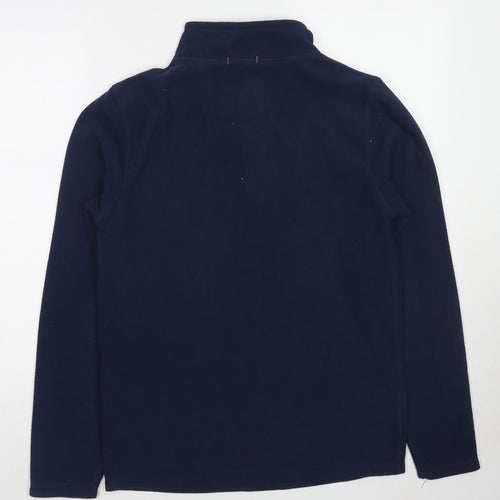 EWM Mens Blue Polyester Henley Sweatshirt Size L