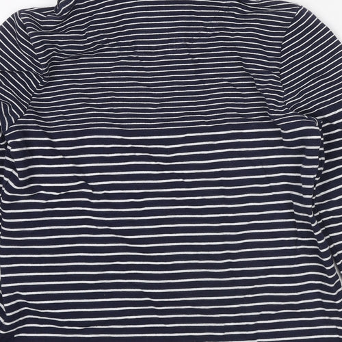 Joules Womens Blue Striped Cotton Pullover Sweatshirt Size 12 Pullover