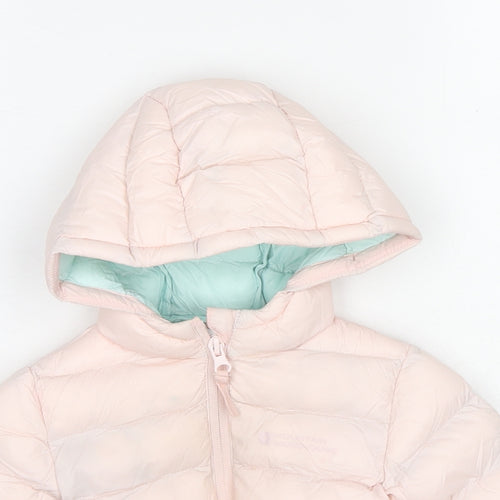 Mountain Warehouse Girls Pink Puffer Jacket Jacket Size 9-12 Months Zip