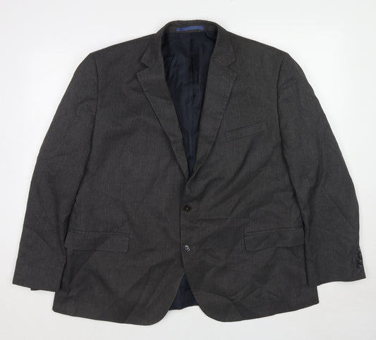 Marks and Spencer Mens Grey Polyester Jacket Suit Jacket Size 48 Regular