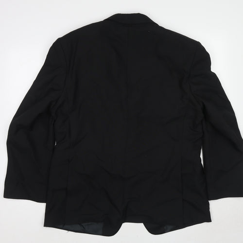 Skopes Mens Black Polyester Tuxedo Suit Jacket Size 44 Regular