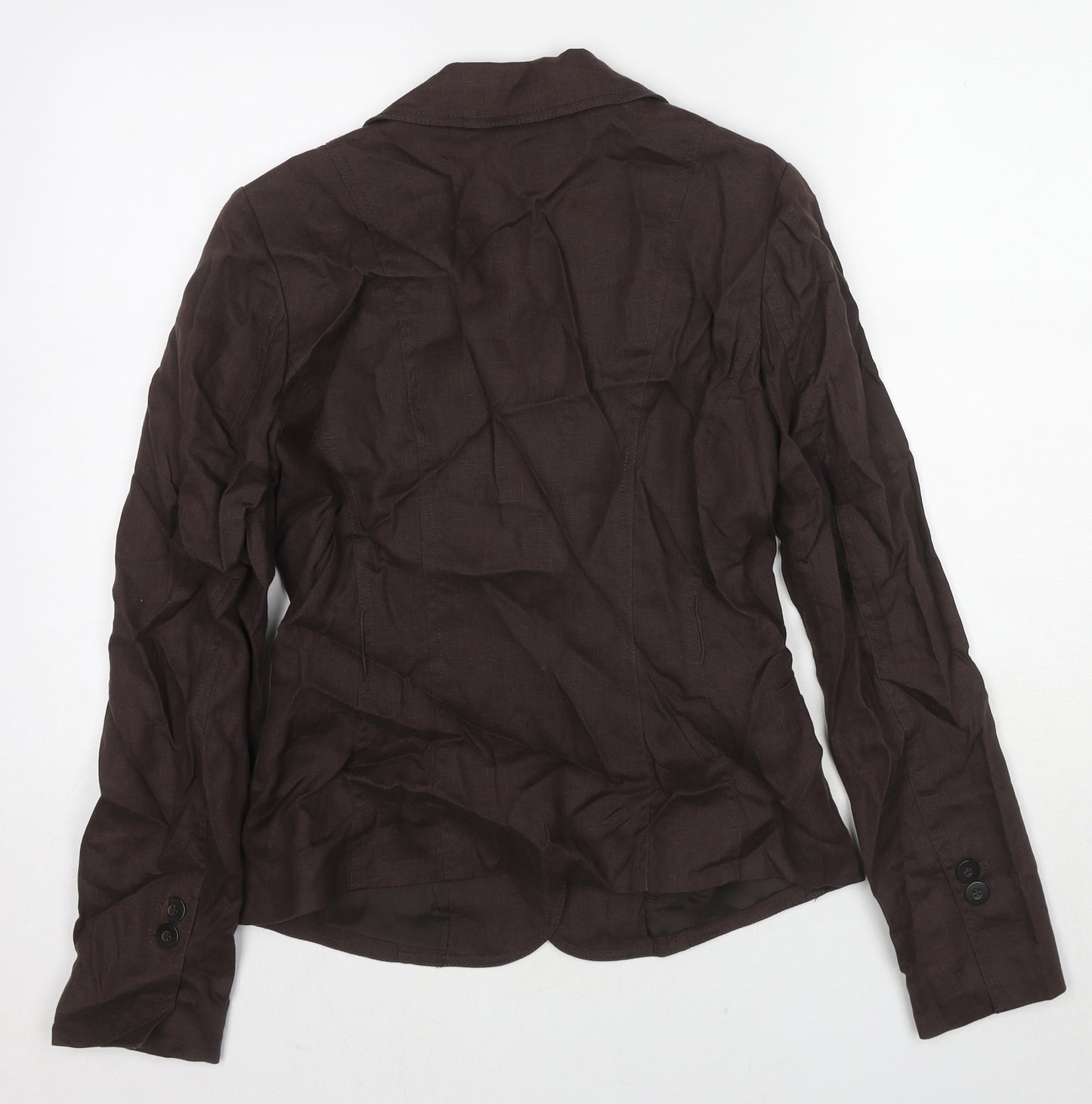 Mexx Womens Brown Jacket Blazer Size 12 Button
