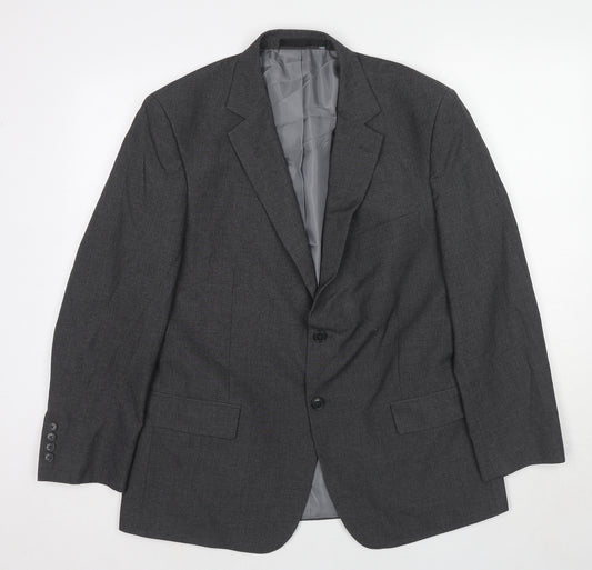 Marks and Spencer Mens Grey Polyester Jacket Suit Jacket Size 42 Regular