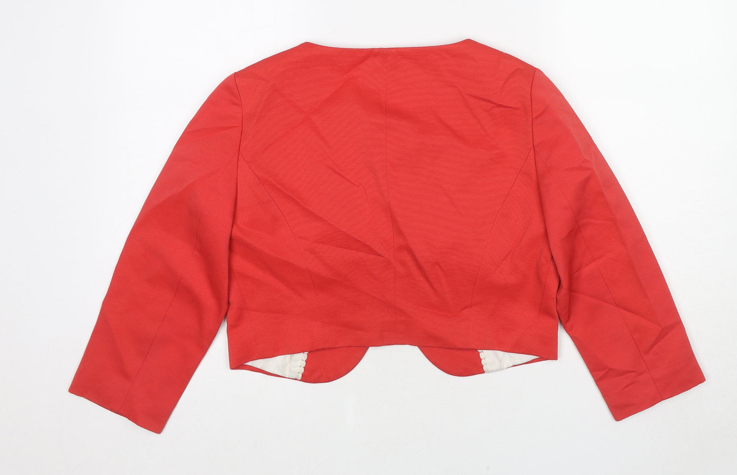 Autograph Womens Red Jacket Blazer Size 10 Button