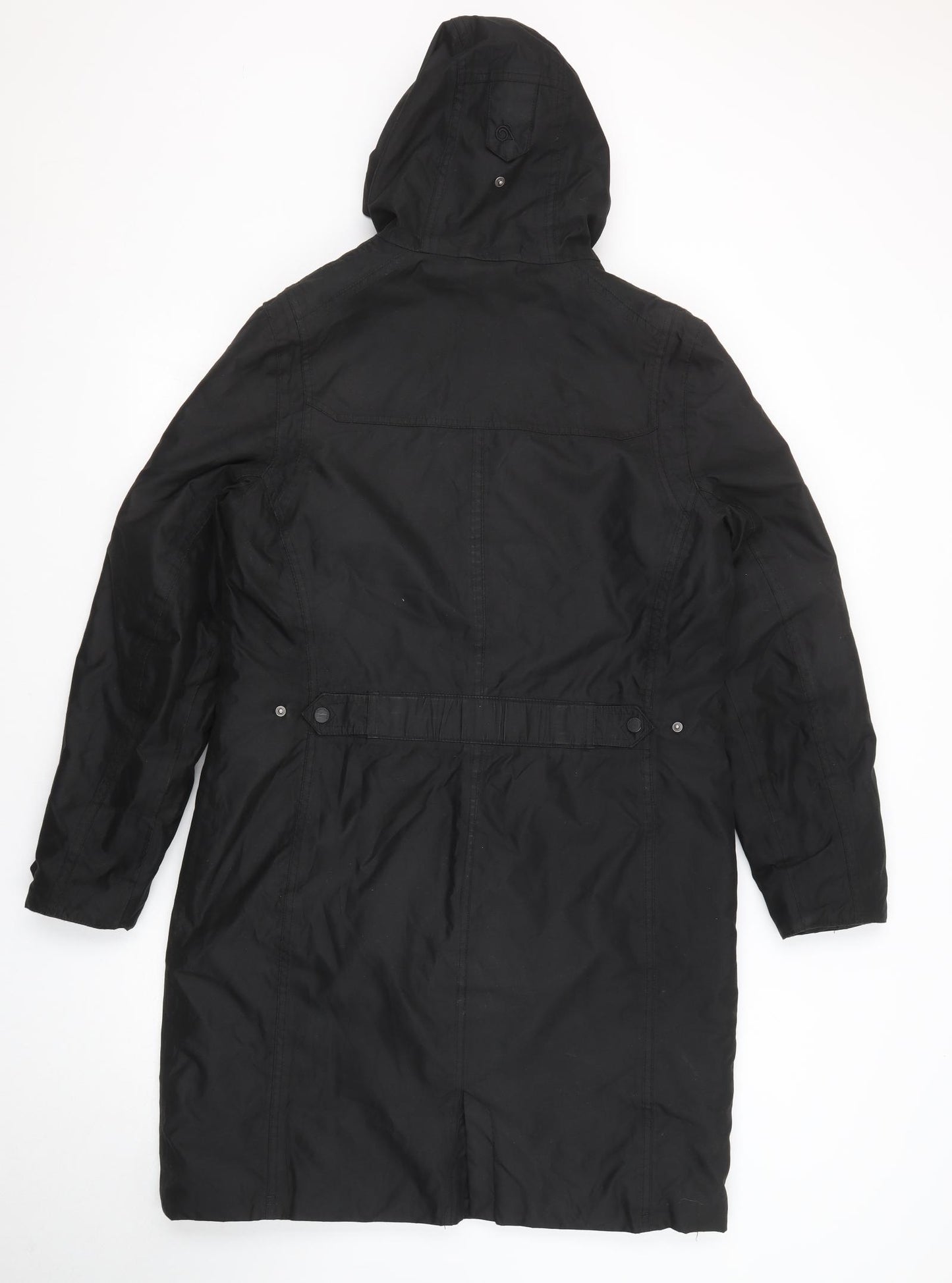 Craghoppers Womens Black Rain Coat Coat Size 12 Zip