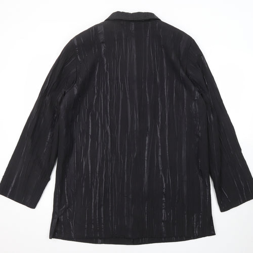 Gerry Weber Womens Black Geometric Jacket Size 12 Button