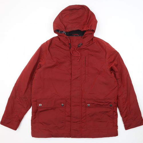 Greenwoods Mens Red Jacket Size M Zip