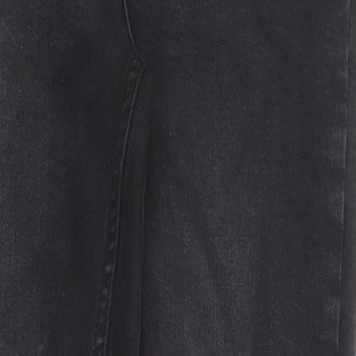 New Look Womens Black Cotton Skinny Jeans Size 10 Regular Zip - Lift & Shape