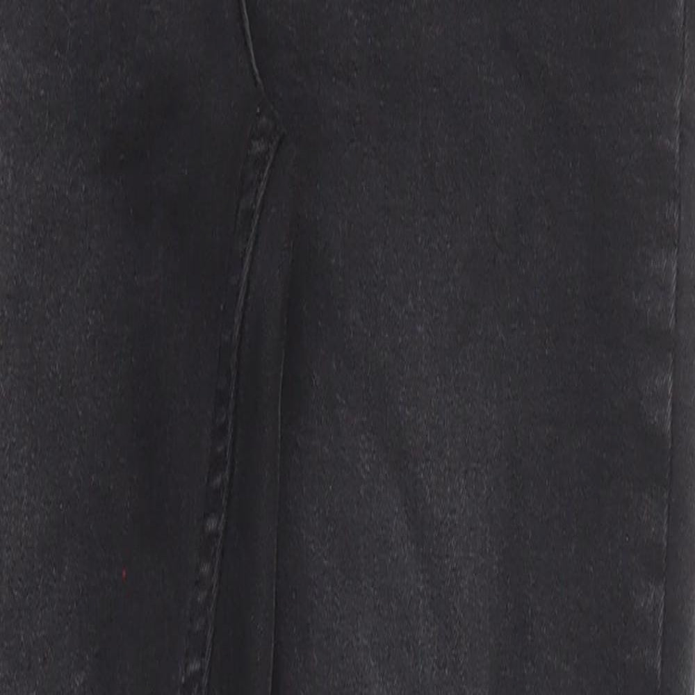 New Look Womens Black Cotton Skinny Jeans Size 10 Regular Zip - Lift & Shape