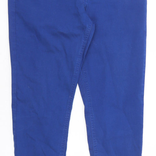 Marks and Spencer Womens Blue Cotton Jegging Jeans Size 12 Regular - Short Leg