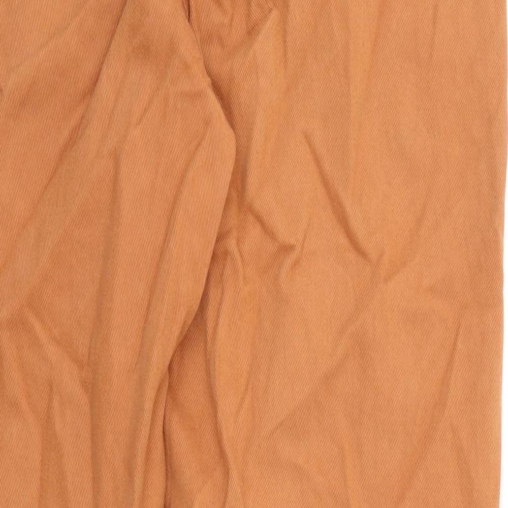 Missguided Womens Orange Cotton Mom Jeans Size 6 Regular Zip