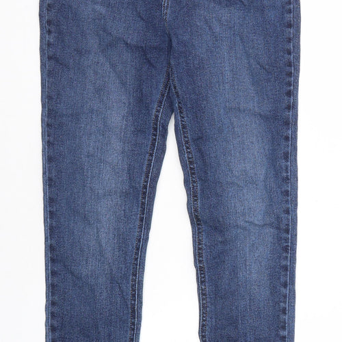 New Look Womens Blue Cotton Skinny Jeans Size 10 Regular Zip