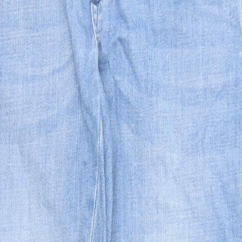 Blooming Marvellous Womens Blue Cotton Skinny Jeans Size 10 Regular Zip