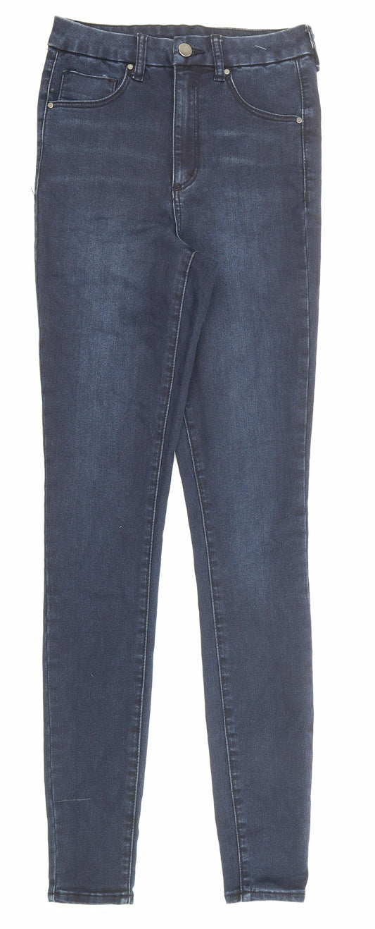 ASOS Womens Blue Cotton Skinny Jeans Size 26 in L36 in Regular Zip