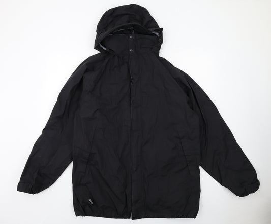 Sprayway Mens Black Windbreaker Jacket Size L Zip