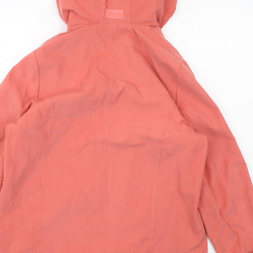 Damart Womens Orange Jacket Size 10 Zip