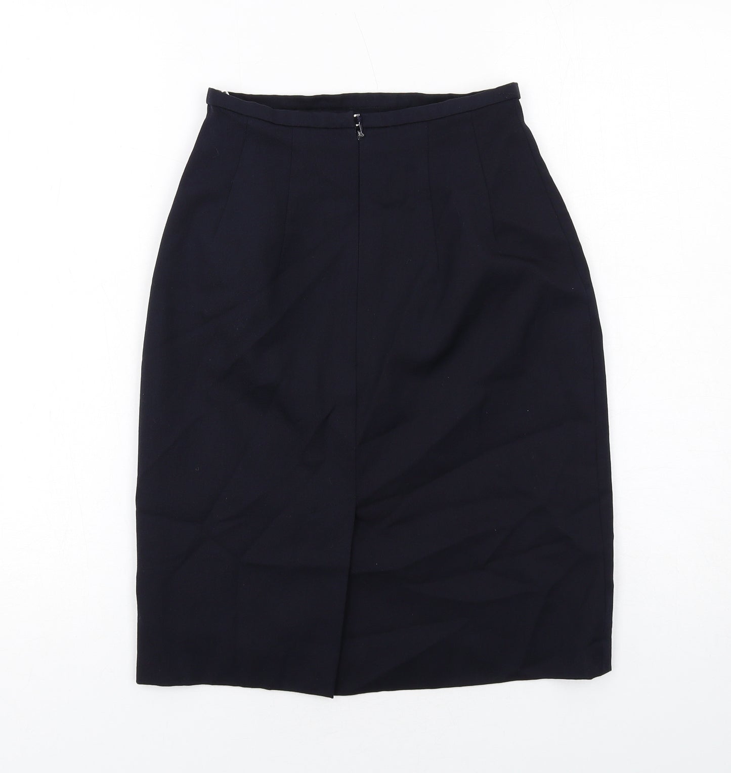 Precis Womens Blue Wool Straight & Pencil Skirt Size 8 Zip