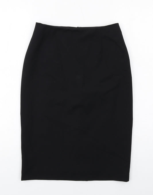 Jigsaw Womens Black Polyester Straight & Pencil Skirt Size 8 Zip