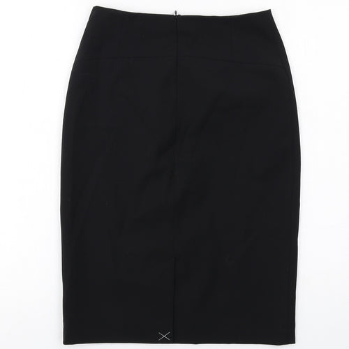Jigsaw Womens Black Polyester Straight & Pencil Skirt Size 8 Zip